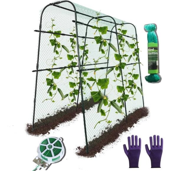 Garden Arch Trellis for Climbing Plants 0utdoor,63 X 55 in A-Frame Tall Cucumber - Picture 1 of 14